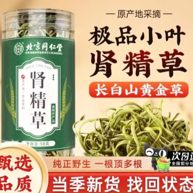 怡福寿北京同仁堂肾精茶长白山小叶肾精草黄金野生嗷嗷叫正品店