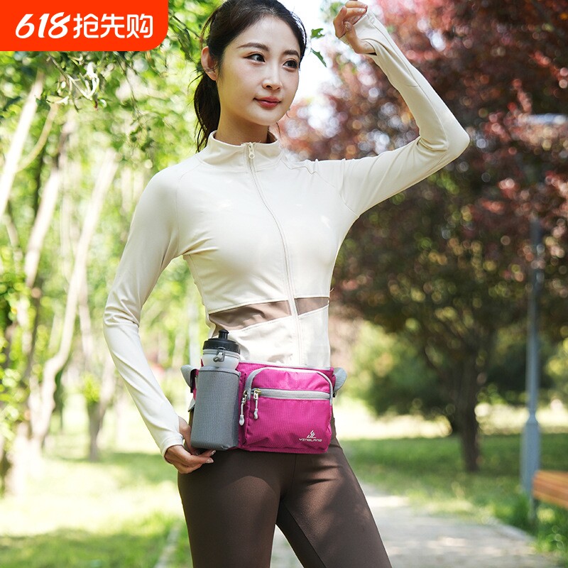 鹰朗运动轻量水壶腰包男女多功能休闲包马拉松运动装备健身手机包
