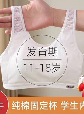 简约无钢圈棉防震轻薄少女内衣