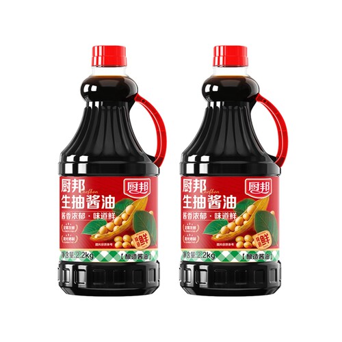 厨邦生抽酱油2.2kg*2