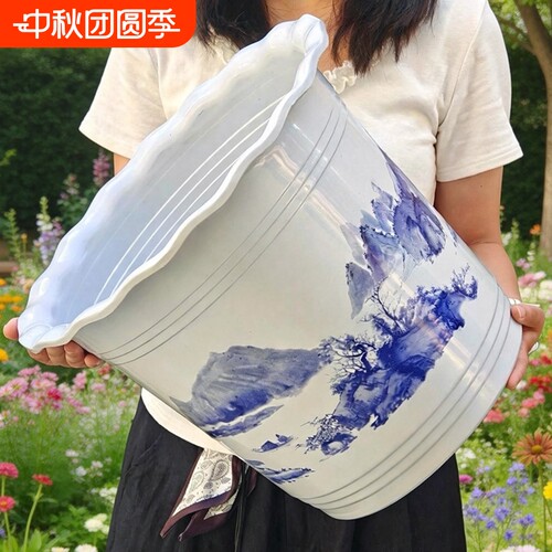 高款大口径仿陶瓷加厚花盆