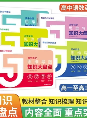 知识大盘思维导图点2025高中5分钟速记张老师高考语文数学英语物理化学基础知识必背手册资料名师语数英重要雪峰阅读重点正版归纳