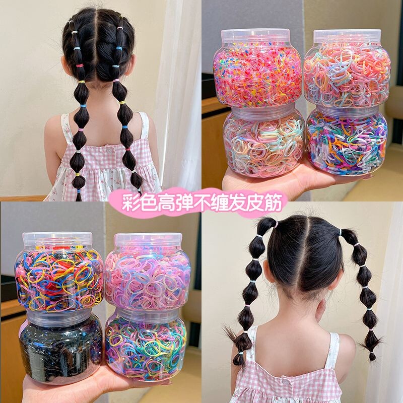 儿童一次性皮筋小号胶圈高弹力耐用发圈女童宝宝扎头发不伤发头绳