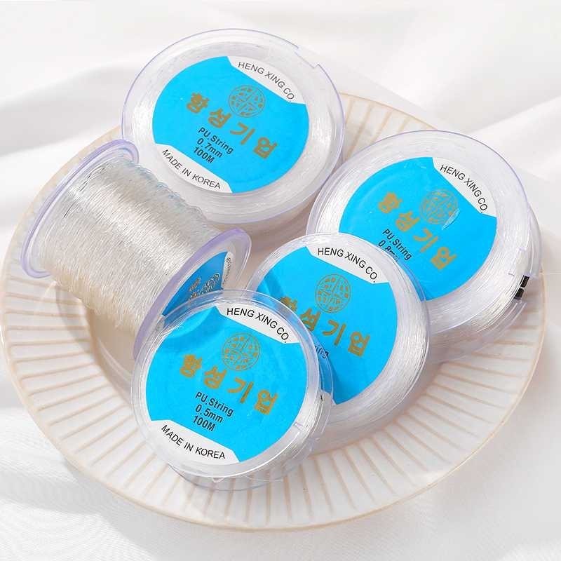 韩国进口透明弹力线水晶线鱼线diy手工制作珍珠串珠饰品材料配件图片