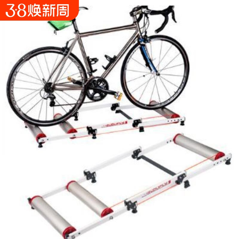 金属铝合金静音滚筒式磁阻山地自行车骑行台室内可伸缩训练健身台