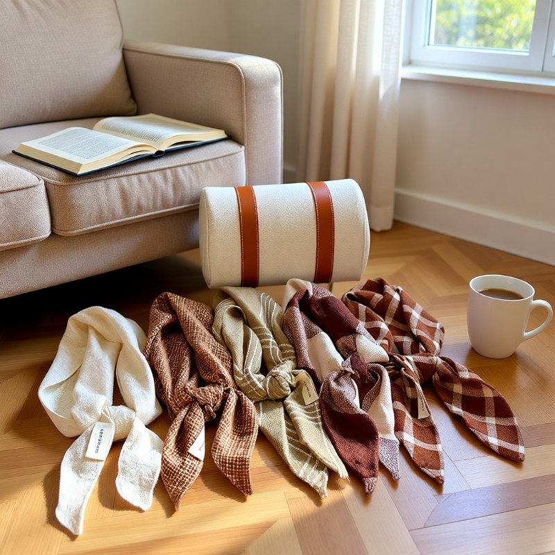 秋冬新款仿羊绒三角巾高级感披肩女保暖头巾多功能休闲百搭小围巾