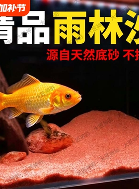 鱼缸底砂热带雨林沙太行沙鼠沙南美缸石榴红色精品造景装饰底沙