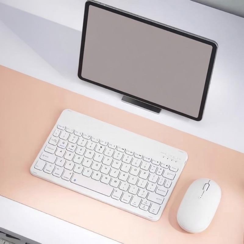 蓝牙无线键盘适用于苹果安卓手机平板iPad笔记本电脑打字鼠标套装可充电式轻薄便携