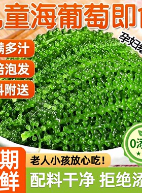 儿童海葡萄即食新鲜水葡萄绿色鱼子酱孕妇儿童健康零食网红小吃