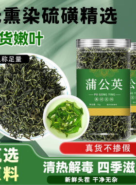 冷小知蒲公英茶25克罐装正宗新鲜婆婆丁叶不带根茶泡水喝茶多规格