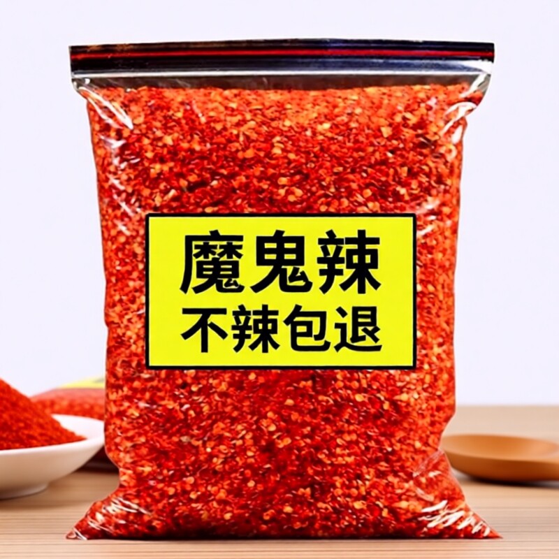 超辣特辣干辣椒面巨辣粉魔鬼椒二荆条小米辣椒粉面烧烤粉印度辣椒