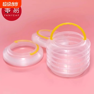 洗笔桶AA1SQ0-颜料绘画水彩小水桶便携手提国画油画折叠画洗笔筒