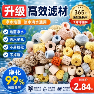 鱼缸过滤材料滤材净水细菌屋陶瓷环活性炭珊瑚骨火山石水质培养