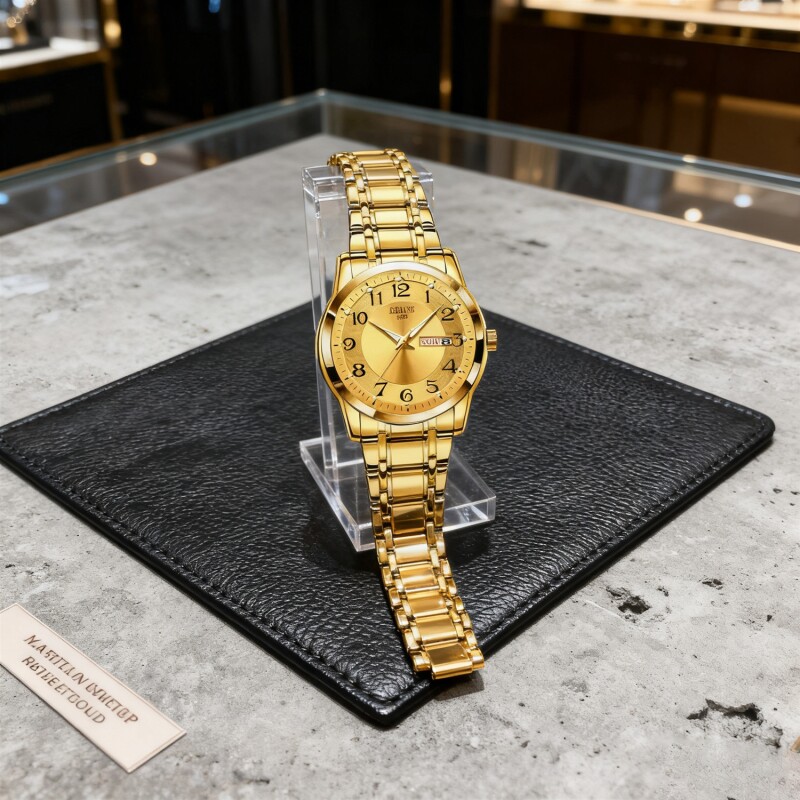 手表男款全自动男表数字双日历防水腕表男机械风全自动防水高级感