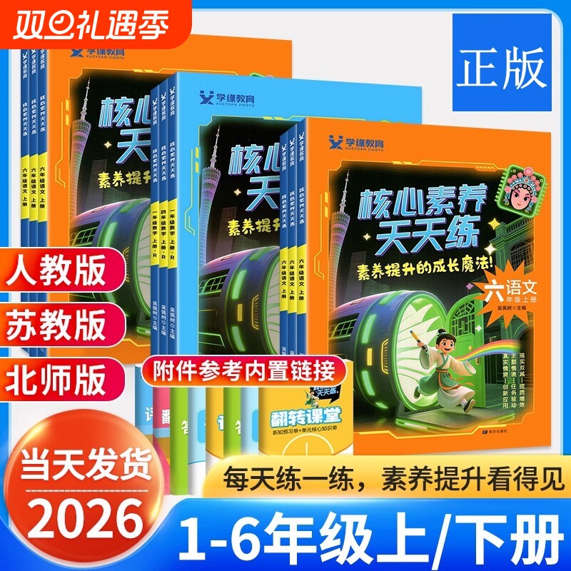 减5元-2025核心素养天天练语数英