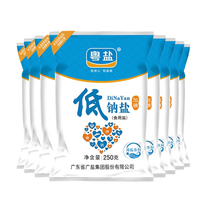 粤盐加碘低钠盐250g减钠不减咸