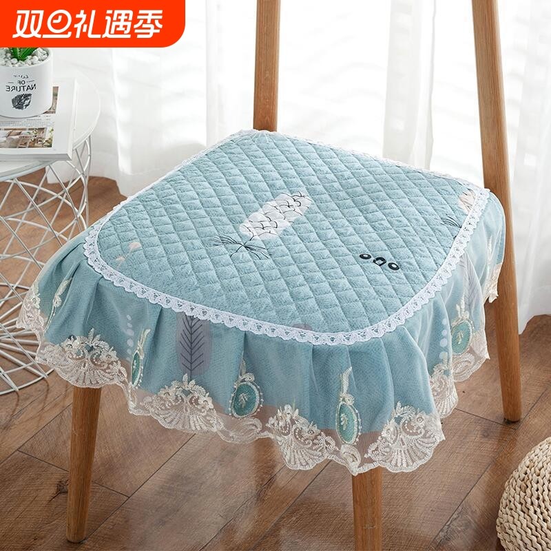 坐垫家用餐椅垫子椅子屁股垫四季通用欧式餐桌防滑板凳子套罩座垫