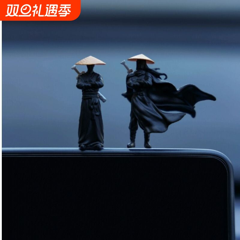 汽车侠客行江湖风车载摆件