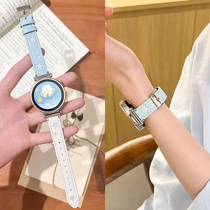 适用于华为手表gt6表带皮质皮质watch5星光gt5pro手表