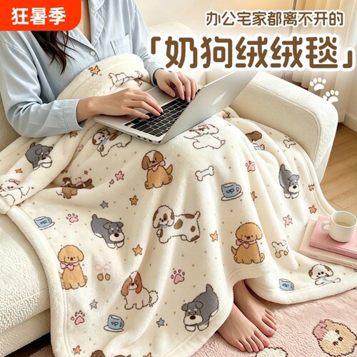 【可铺可盖】双面绒毛毯小薄被