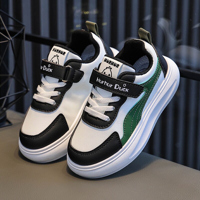 春秋款小黄鸭运动鞋儿童小白鞋男童休闲板鞋女童跑步鞋学生白色鞋