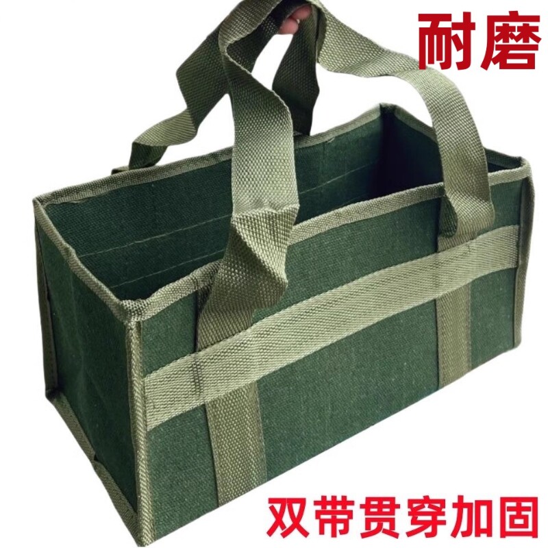 帆布工具包耐磨大容量五金工具收纳包木工电工手提劳保包结实提包图片