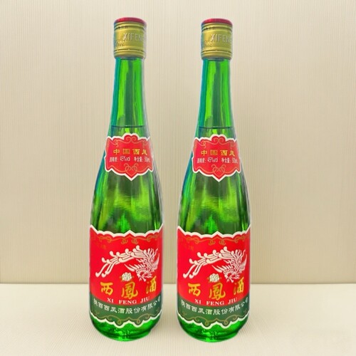 西凤45度高脖绿瓶粮食白酒500ml装凤香型高粱西风酒