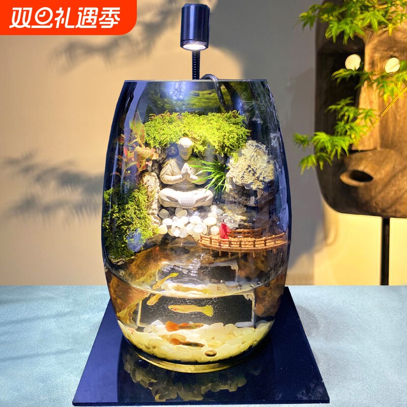 生态缸微景观森林懒人办公室盆栽宿舍桌面生态瓶真植物苔藓微景观