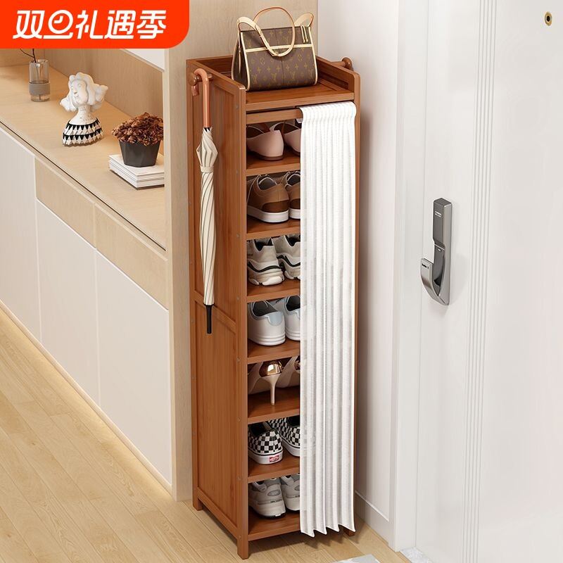 鞋架小型窄小多层鞋柜家用门口进门落地走廊入户简约鞋架子大容量