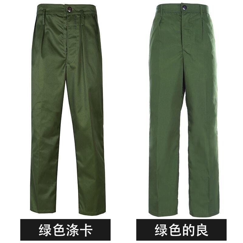老式服装单裤子的确良单裤老装涤卡单裤蓝色绿色单裤子