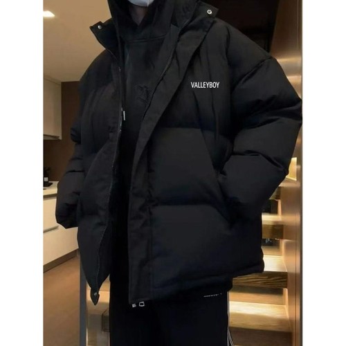 户外羽绒服男士潮牌港风冬季韩版加厚保暖情侣面包服立领宽松棉服