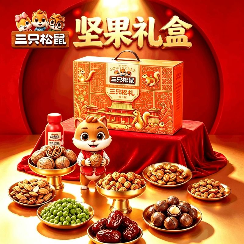三只松鼠坚果礼盒款1480g健康每日干果零食节日送礼大礼包小包装图片