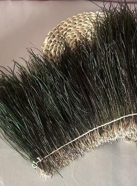 孔雀羽毛飞蝇绑制材料孔雀羽线刺绣工艺品飞蝇钩纯天然孔雀羽毛