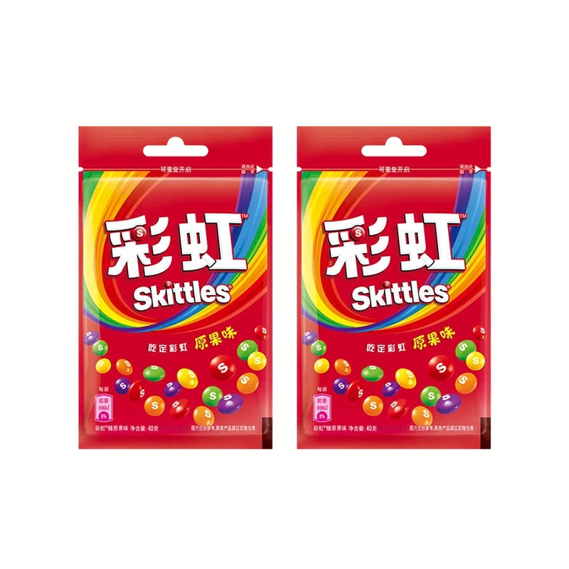 箭牌彩虹糖水果味糖果零食小吃