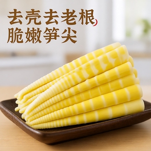 野生脆嫩竹笋清水春笋笋丝江西特产笋尖新鲜笋类清汁食材火锅袋装