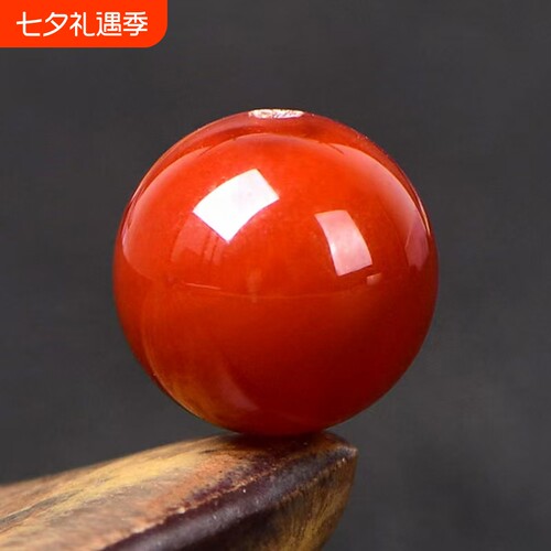 7A天然川料满肉南红玛瑙散珠子diy水晶手工饰品串珠圆珠配件材料