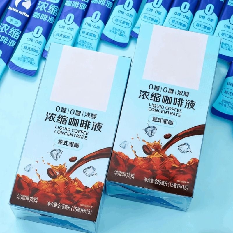 瑞浓缩咖啡液0糖0脂生椰拿铁意式黑咖速溶便携办公室商用幸