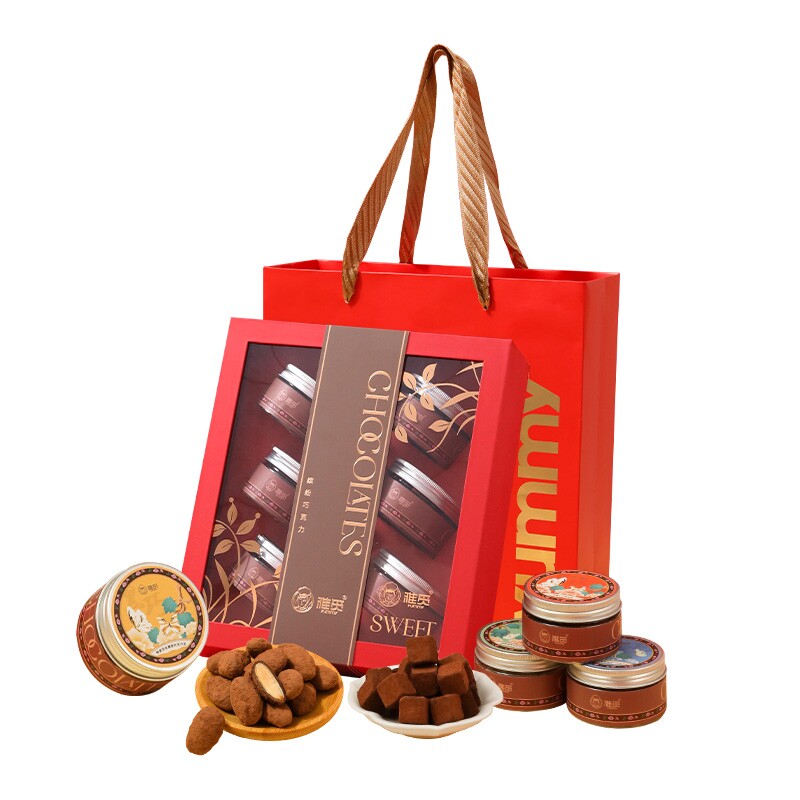 雅觅 缤纷巧克力什锦糖菓礼盒 300g