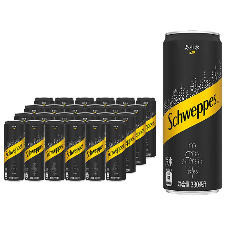 可口可乐怡泉苏打水330ml*12罐图片