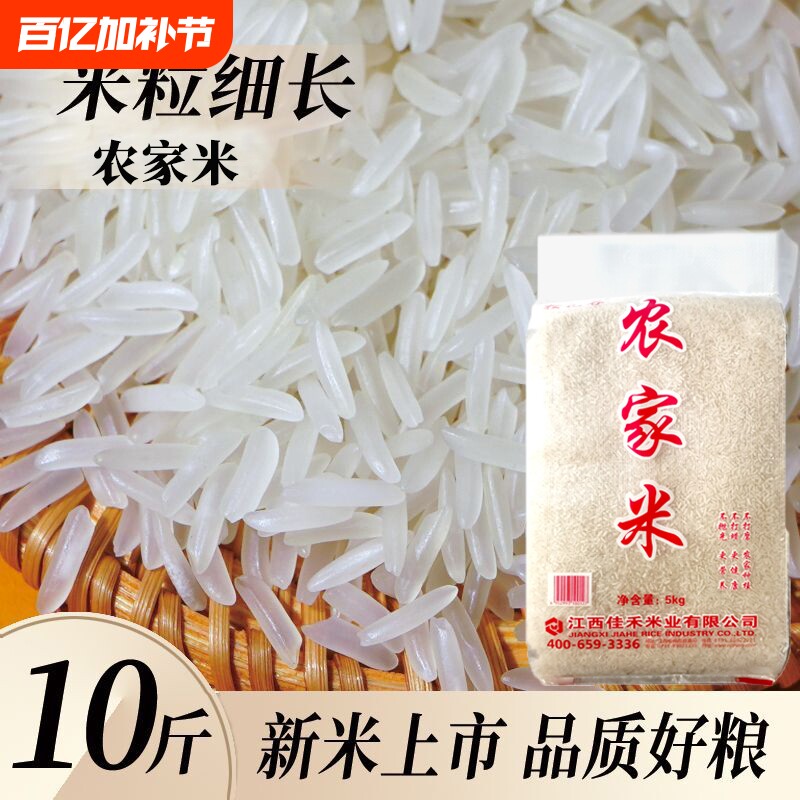 正宗农家米长粒香5kg优质大米10斤50斤批发便宜农家香米产地直发