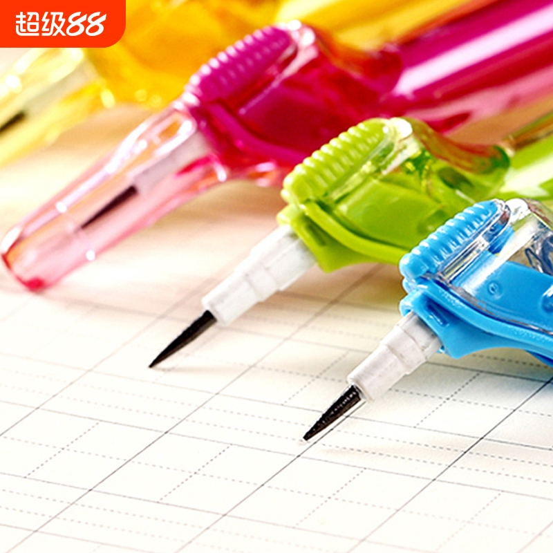 小学生护眼正姿笔近视笔自动铅笔矫正握姿文具用品一年级初学者矫正姿势练字矫正握姿不易断