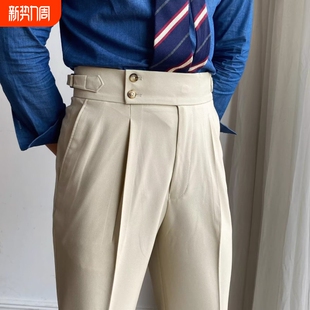 潮流长裤 高级感休闲裤 工作裤 垂感西装 白色灰色 那不勒斯西裤 裤 男士