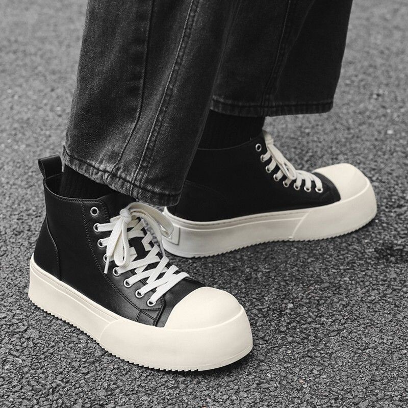 大头休闲板鞋高街美式厚底增高德比鞋男女2025新款通勤百搭潮流