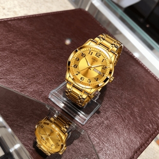 名牌 正品 男款 手表全自动非机械表钢带商务防水石英腕表高级感男士