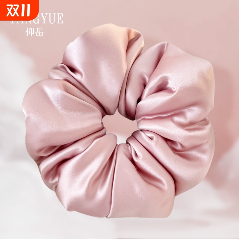 大肠枕头发圈睡眠褶皱花边真丝发圈大号填充棉复古肥肠圈卷发神器