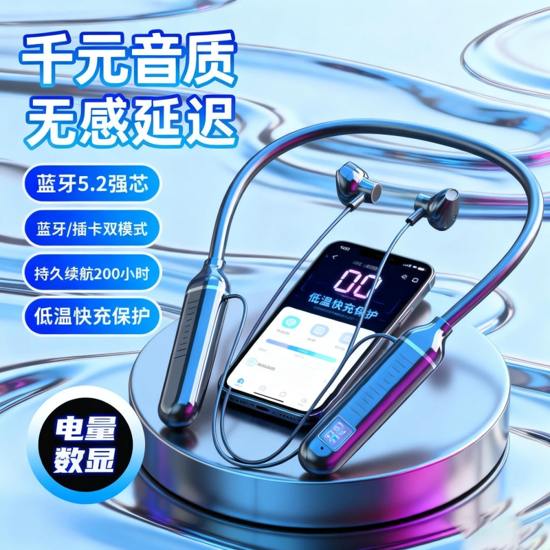 无线蓝牙耳机挂耳式开放不入耳2025新款运动降噪气骨传导夹高音质