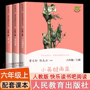 人教版快乐读书吧六年级上册全套3册 小英雄雨来爱的教育童年高尔基 人民教育出版社 小学生6上 六年级必读的课外书原著完整版书籍