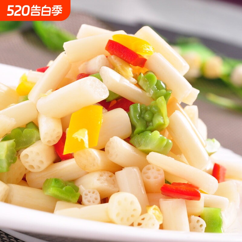 洪湖泡藕带新鲜泡椒藕带酸辣味泡藕带藕尖泡菜下饭菜洪湖藕带批发