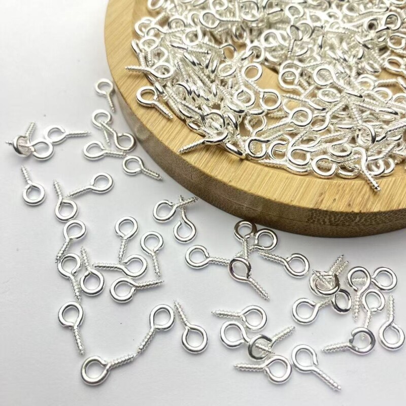 4*8-5*10mm彩色羊角钉高保色diy手工羊眼螺丝饰品配件材