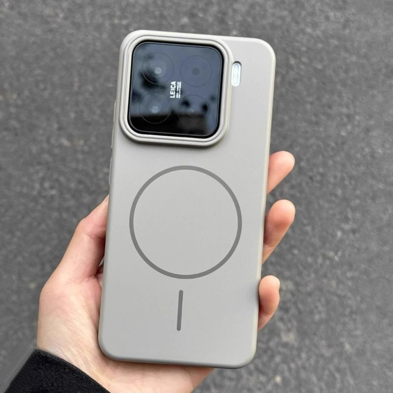 磁吸充电适用小米17手机壳15pro磨砂高级感14ultra奢华13红米K80超薄k70硬套Note14简约Turbo4男女max